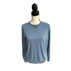 Eleventy Women’s 100% Merino Wool Lightweight Sweater – Blue, Size Large